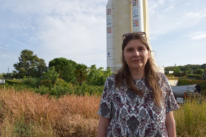 Nathalie Girard, experte sur les questions de lanceurs au CNES, le Centre national d'études spatiales. (PAULINE PENNANEC'H / RADIO FRANCE)