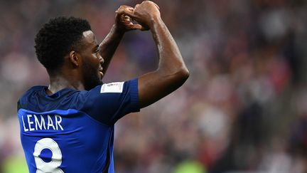 Au fil des matches, Thomas Lemar écrit sereinement son histoire avec les Bleus. (FRANCK FIFE / AFP)