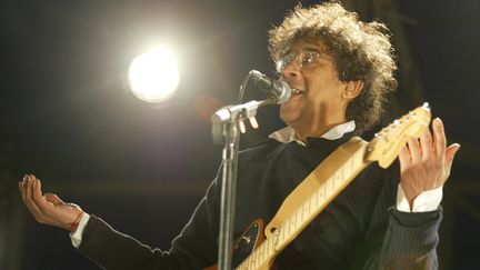 Le chanteur Laurent Voulzy&nbsp;à Belle-Île-en Mer,&nbsp;en mars 2007. (MARCEL MOCHET / AFP)