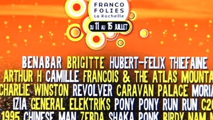 L&#039;affiche des Francofolies 2012
 (France3/culturebox)