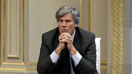 St&eacute;phane Le Foll, ministre de l'Agriculture, le 8 avril 2015 &agrave; l'Elys&eacute;e.&nbsp; (PHILIPPE WOJAZER / REUTERS)