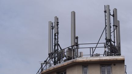 Une antenne-relais pour la t&eacute;l&eacute;phonie, &agrave; Gentilly (Val-de-Marne), le 7 septembre 2013.&nbsp; (  MAXPPP)