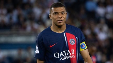 Kylian Mbappé lors du match de Ligue 1 entre le PSG et Clermont, le 3 juin 2023. (ALEXIS SCIARD / MAXPPP)