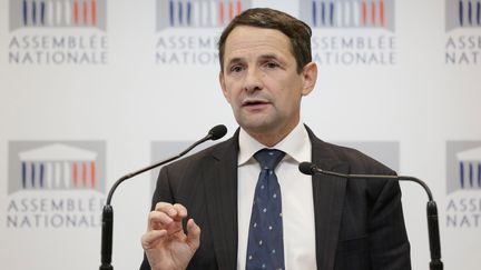 Thierry Mandon, porte-parole des d&eacute;put&eacute;s PS, &agrave; l'Assembl&eacute;e nationale, le 17 septembre 2013.&nbsp; ( MAXPPP)