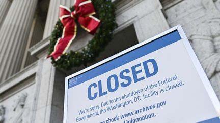 Les administrations fédérales américaines sont fermées depuis le 22 décembre, en raison du "shutdown". (ANDREW CABALLERO-REYNOLDS / AFP)