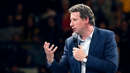 L'eurodéputé écologiste Yannick Jadot, le 4 avril 2017, à Rennes (Ille-et-Vilaine). (DAMIEN MEYER / AFP)