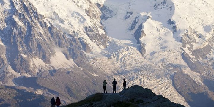 Le glacier des Bossons en France (JACQUES Pierre/HEMIS/AFP)