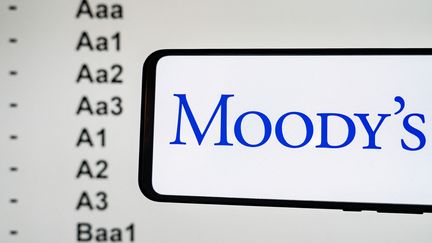 Une illustration du logo de l'agence de notation Moody's. (JEAN-MARC BARRERE / HANS LUCAS / AFP)