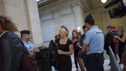 &nbsp; (Les Femen avaient déjà obtenu la relaxe lors d'un premier procès, ici, en septembre 2014 © maxPPP)