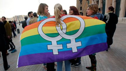 &nbsp; (Manifestation en faveur du mariage pour tous à Marseille © REUTERS/Jean-Paul Pelissier)