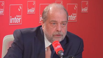 Le ministre de la Justice Eric Dupond-Moretti, le 14 décembre 2023 sur France Inter. (FRANCE INTER / RADIO FRANCE)