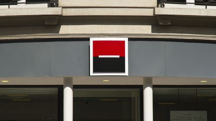 Le logo de la Soci&eacute;t&eacute; G&eacute;n&eacute;rale, le 7 janvier 2012 &agrave; Paris. (NATHAN ALLIARD / AFP)