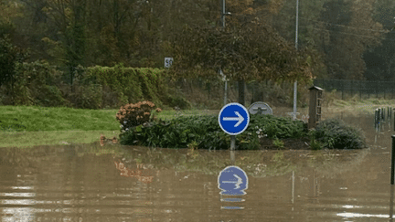 Photo des inondations dues à la dépression Kirk diffusée le 11 octobre sur le compte Facebook de la commune de Saint-Germain-sur-Morin (Seine-et-Marne). (CAPTURE D'ECRAN)