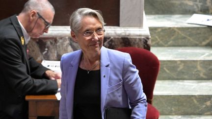 L'ancienne Première ministre et députée Renaissance, Elisabeth Borne, à l'Assemblée nationale le 29 octobre 2024 à Paris. (BERTRAND GUAY / AFP)