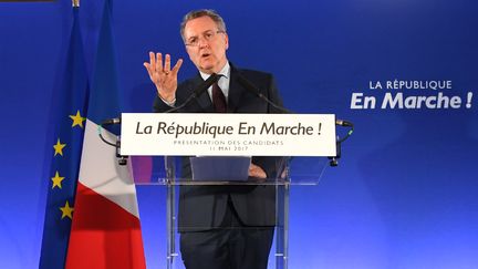 Richard Ferrand, secrétaire général d'En marche !, le 11 mai 2017 à Paris. (ERIC FEFERBERG / AFP)