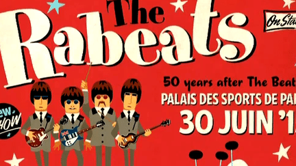 L'affiche du concert des Rabeats au Palais des Sports de Paris 
 (Capture France3/Culturebox)