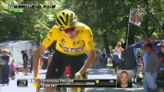 Arrivée de la 12eme étape du Tour de France : Thomas De Gendt (Lotto-Soudal) passe la ligne au Chalet Reynard