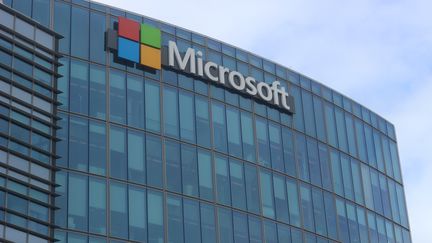 Le siège de Microsoft France à Issy-les-Moulineaux (Hauts-de-Seine).&nbsp; (XAVIER GRUMEAU / RADIO FRANCE)