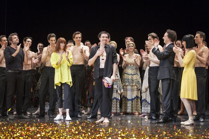 Nicolas Le Riche avec Matthieu Chedid, Sylvie Guillem et Guillaume Gallienne
 (Sébastien Mathé/Opéra national de Paris)