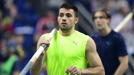 Valentin Lavillenie lors de l'ISTAF Indoor à Berlin le 14 février 2020 (SOEREN STACHE / DPA-ZENTRALBILD)