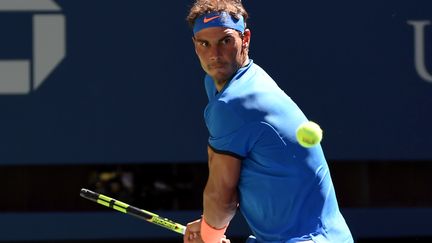 Rafael Nadal sur les courts de Flushing Meadows (MIKE FREY / BACKPAGE IMAGES LTD)