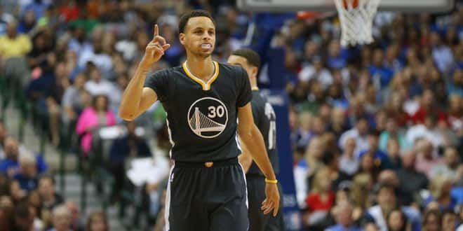 Le joueur des Warriors, Stephen Curry