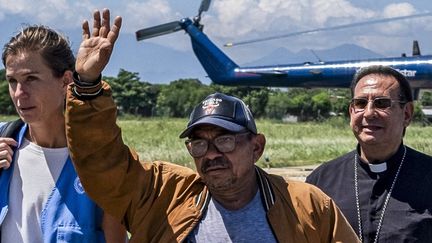 Luis Manuel Diaz avait été kidnappé à Barrancas, la Guajira, Colombie, le 31 octobre 2023. Après des négociations de paix avec le gouvernement colombien, l'ELN l'a libéré jeudi 9 novembre. (ESTEBAN VANEGAS HANDOUT / MAXPPP)