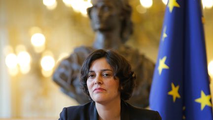 La ministre du Travail, Myriam El Khomri, lors d'une cérémonie à la préfecture d'Alsace Champagne-Ardenne Lorraine, à Strasbourg, le 18 mars 2016.&nbsp; (VINCENT KESSLER / REUTERS)