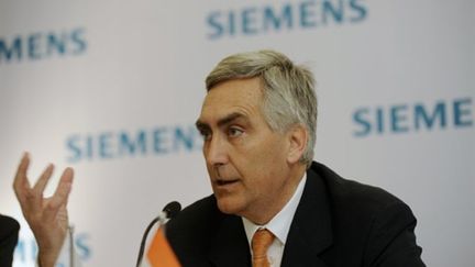 Peter Loescher, PDG de Siemens (AFP/MANPREET ROMANA)