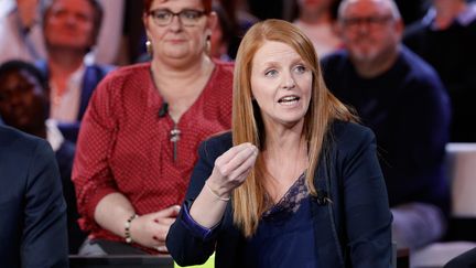 Ingrid Levavasseur sur le plateau de "L'émisison politique" de France 2, le 24 janvier 2019, à&nbsp;Saint-Cloud (Hauts-de-Seine). (GEOFFROY VAN DER HASSELT / AFP)