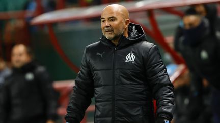 L'entraîneur argentin de l'OM Jorge Sampaoli attend une victoire de ses joueurs en Ligue Europa jeudi. (SEFA KARACAN / ANADOLU AGENCY)