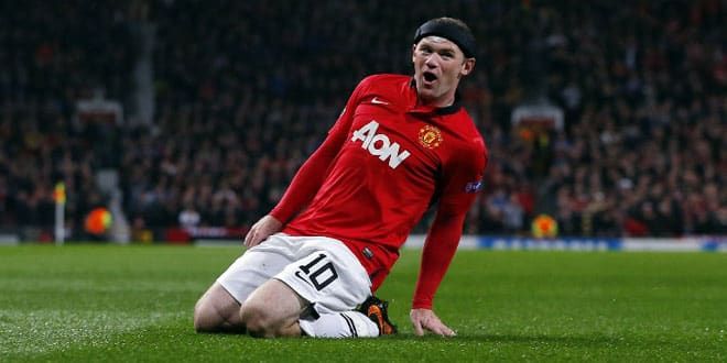 Wayne Rooney, l'attaquant anglais de Mancheter United