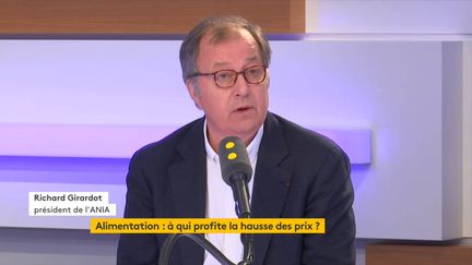 Richard Girardot, président de l’ANIA, l’association des industries alimentaires, était l'invité de franceinfo lundi 3 juin 2019. (FRANCEINFO)