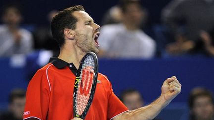 Le Français Michael Llodra rageur