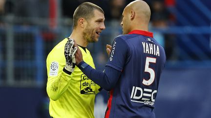 Les Caennais Alaeddine Yahia et Rémi Vercoutre (CHARLY TRIBALLEAU / AFP)