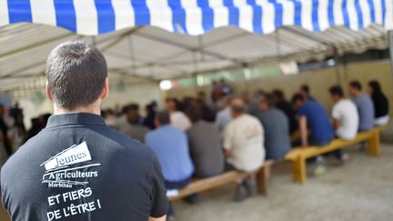 Réunion des Jeunes Agriculteurs le 10 août 2016 à Sulniac (LOIC VENANCE / AFP)