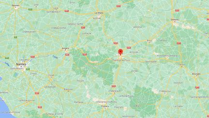 Capture d'écran de Google maps pointant Tours (Indre-et-Loire) où un homme s'est noyé après un refus d'obtempérer, dans la nuit du 9 au 10 septembre 2022. (GOOGLE NEWS)