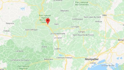 La Cavalerie dans l'Aveyron.&nbsp; (CAPTURE D'ECRAN GOOGLE MAPS)