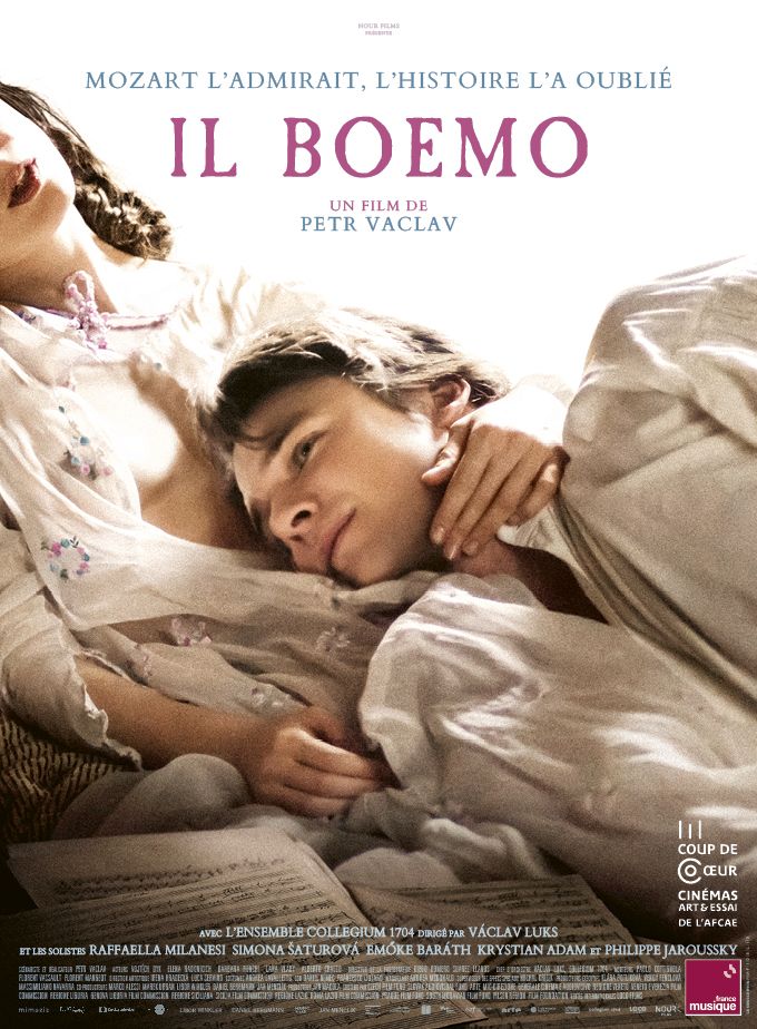 poster of "Il Boemo"by Petr Vaclav, released on June 21, 2023 (NOUR FILMS)