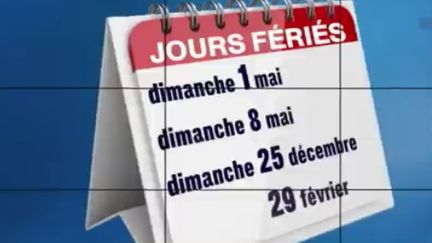 En 2016, trois jours fériés tombent un dimanche