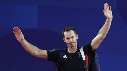 Andy Murray, après son élimination en quarts de finale du tournoi des Jeux olympiques, jeudi 1er août. (HUGO PHILPOTT / MAXPPP)