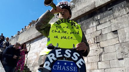 Manifestation de "gilets jaunes" le 27 avril 2019 à Paris. (BENJAMIN ILLY / FRANCE-INFO)