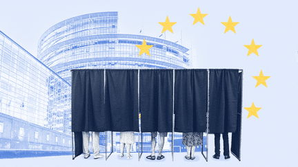 Les élections européennes se tiendront du 6 au 9 juin 2023. Les électeurs des 27 pays membres de l'Union européennes éliront 720 députés, dont 81 en France. (PAULINE LE NOURS / FRANCEINFO)