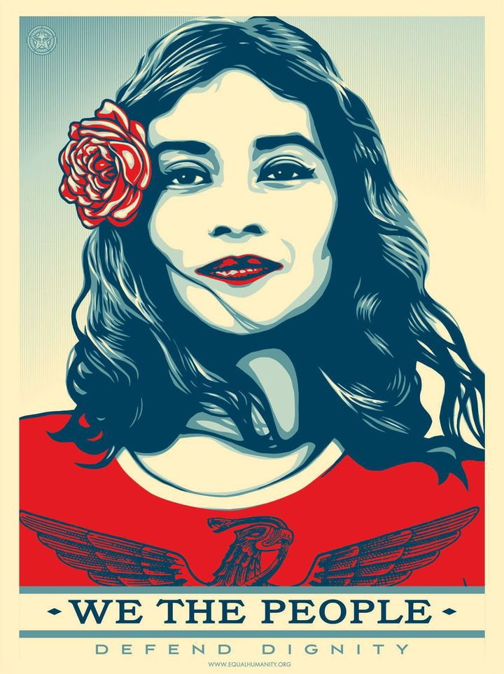 «Nous le peuple, nous défendons la dignité» (Shepard Fairey)