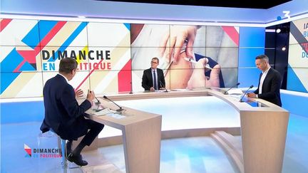 Nicolas Dupont-Aignan et Ian Brossat
23 mai 2021 (CAPTURE D'ECRAN "DIMANCHE EN POLITIQUE" / FRANCE 3)