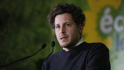 Julien Bayou&nbsp;conseiller régional d'Île-de-France et secrétaire national d'Europe Écologie Les Verts lors d'un congrès de son parti à Saint-Denis (93) en novembre 2019.&nbsp; (GEOFFROY VAN DER HASSELT / AFP)