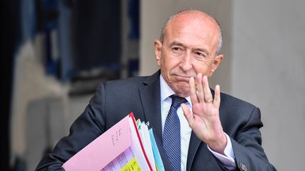 Gérard Collomb, le ministre de l'Intérieur, à la sortie du conseil des ministres le 24 septembre 2018. (JULIEN MATTIA / LE PICTORIUM / MAXPPP)