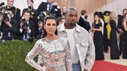 Kim Kardashian&nbsp;et Kanye West à New York, le 2 mai 2016. (GETTY IMAGES NORTH AMERICA)