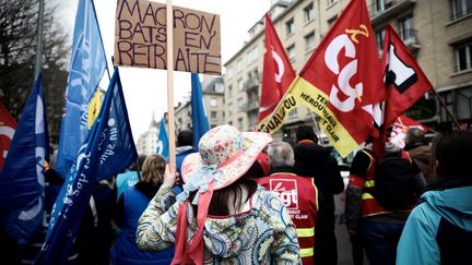 Les syndicats se préparent à mettre le pays à l'arrêt dès le 7 mars prochain. (LOU BENOIST / AFP)