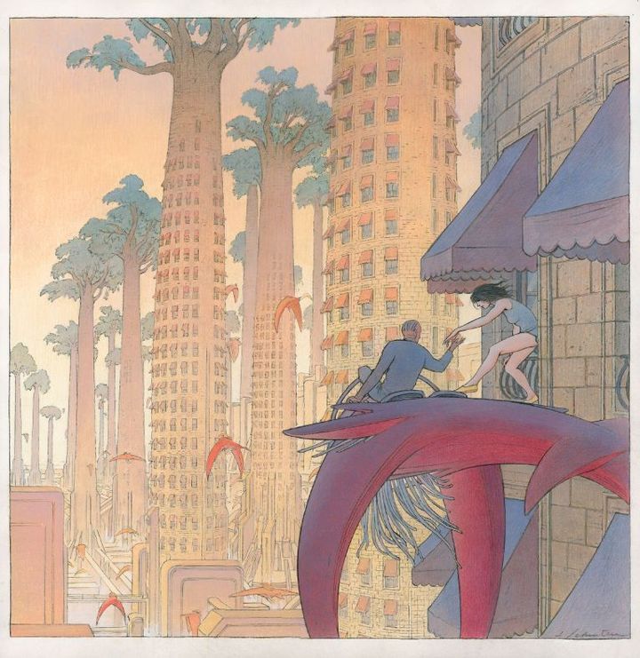 Un autre dessin de François Schuiten en vente chez Artcurial.
 (François Schuiten)